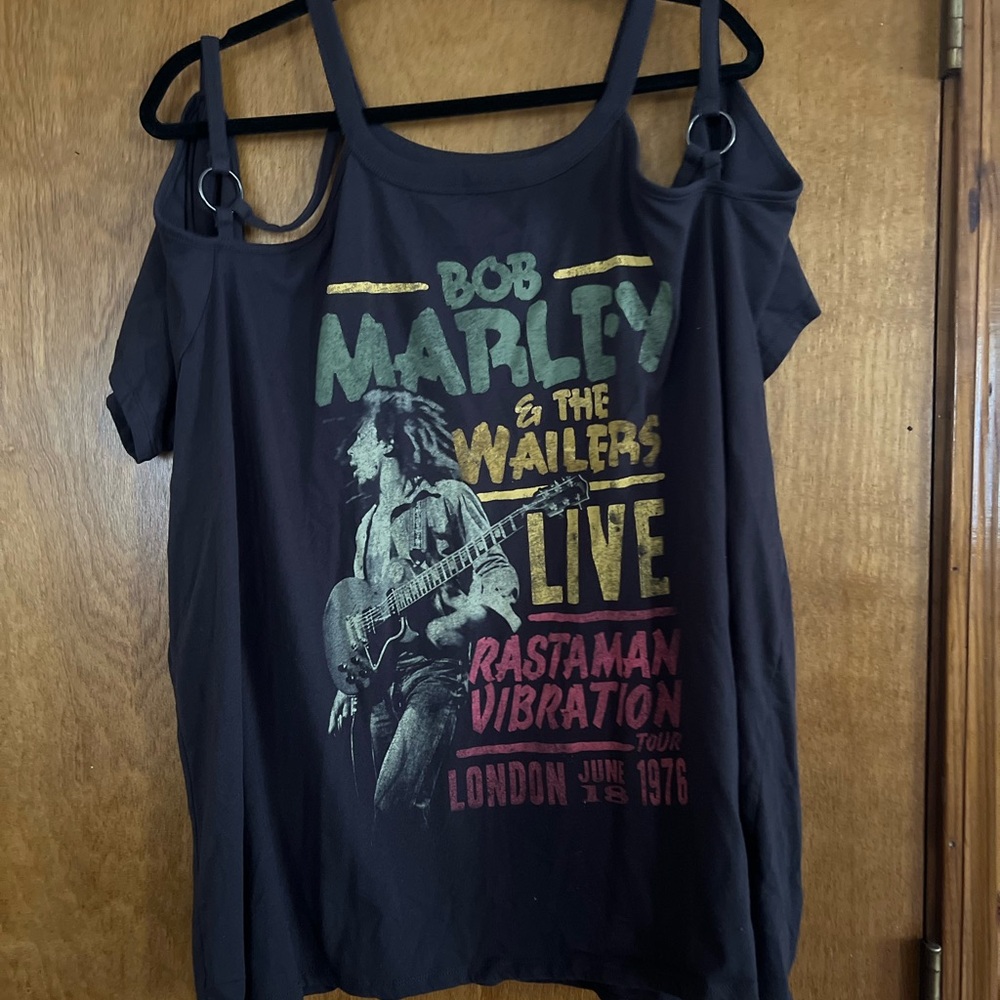 Zion Rootswear Bob Marley Black Tee